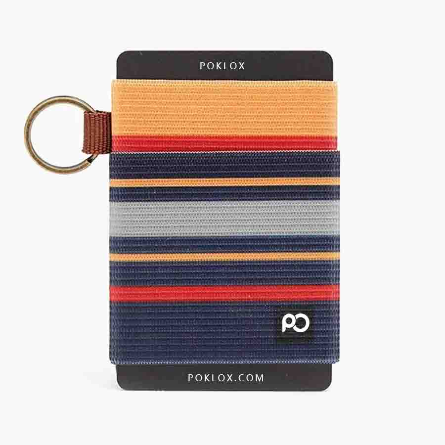 Stripe Multi-function Slim Minimalist Wallet Card Holder