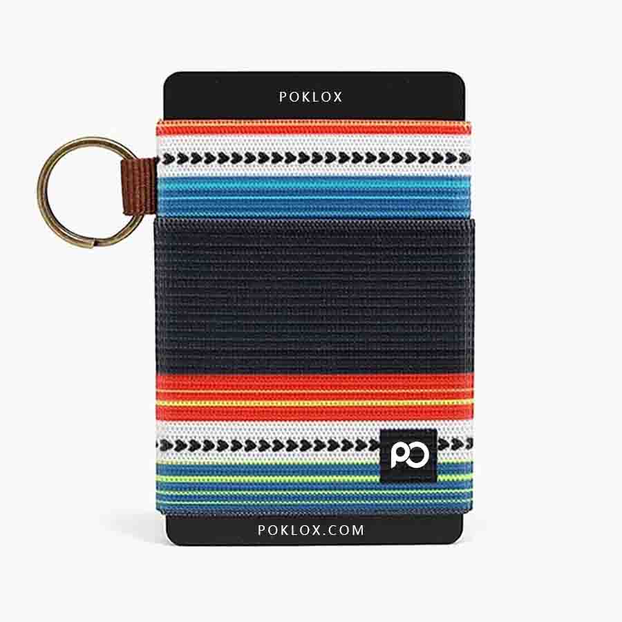 Stripe Multi-function Slim Minimalist Wallet Card Holder