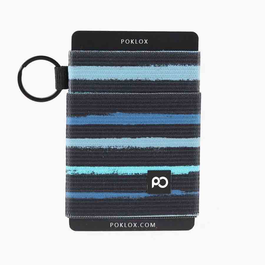 Stripe Multi-function Slim Minimalist Wallet Card Holder