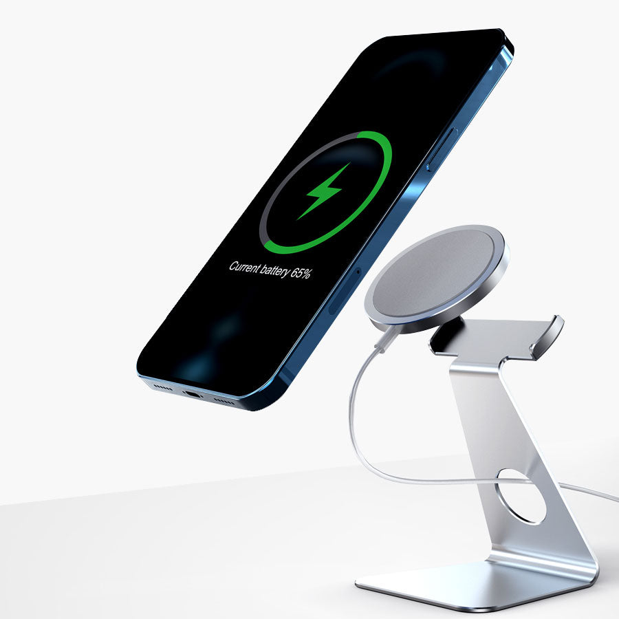 Aluminum Wireless Charging Phone Stand Compatible with MagSafe