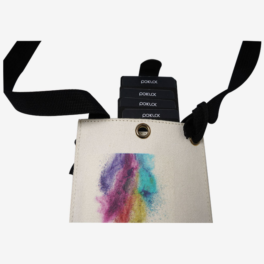 Canvas Crossbody Cell Phone Bag with Shoulder Strap